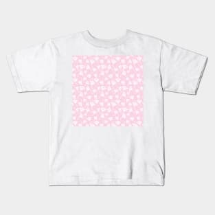 White dandelion flowers on white Kids T-Shirt